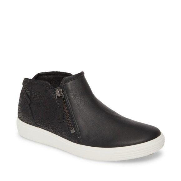 ecco women's soft 7 low cut zip fashion sneaker